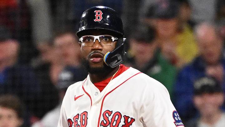 Boston Red Sox designated hitter Andruw Monasterio (32).