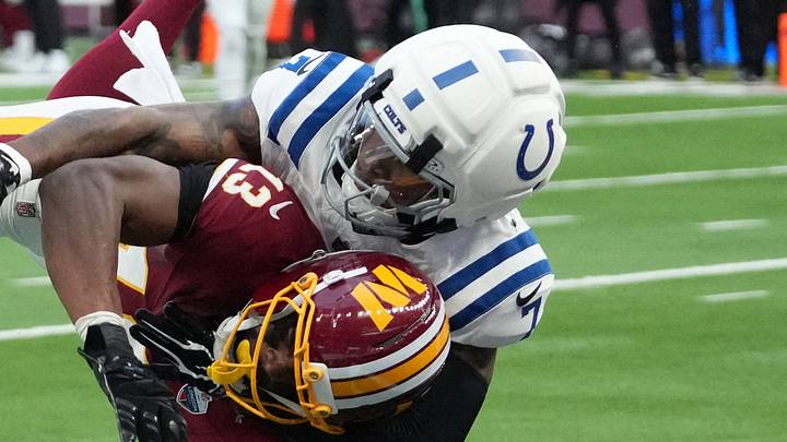 Indianapolis Colts cornerback Charvarius Ward (7). Indianapolis Colts cornerback Charvarius Ward (7).