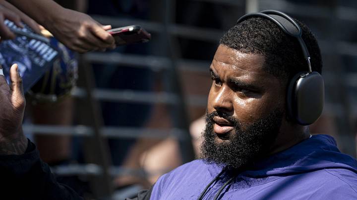 Baltimore Ravens defensive tackle Broderick Washington