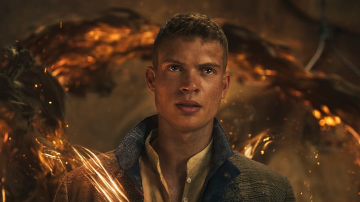 Josha Stradowski (Rand al’Thor) in The Wheel of Time season 3 finale. Image: Prime Video.