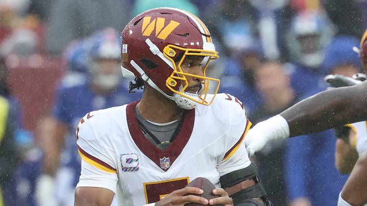 Washington Commanders quarterback Jayden Daniels