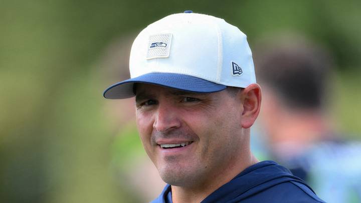 Seattle Seahawks head coach Mike Macdonald during training camp. Seattle Seahawks head coach Mike Macdonald during training camp.