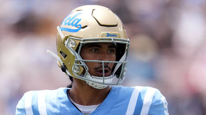 May 2, 2026; Pasadena, CA, USA; UCLA Bruins quarterback Nico Iamaleava (9) throws the ball during the spring game at Rose Bowl. Mandatory Credit: Kirby Lee-Imagn Images May 2, 2026; Pasadena, CA, USA; UCLA Bruins quarterback Nico Iamaleava (9) throws the ball during the spring game at Rose Bowl. Mandatory Credit: Kirby Lee-Imagn Images