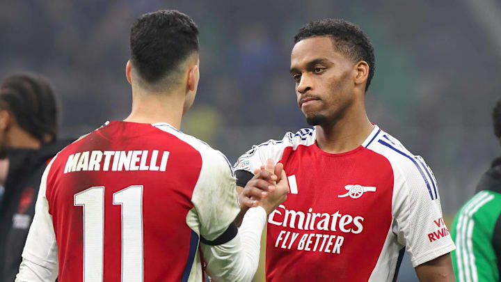 Jurrien Timber (right) will miss the Brighton game.