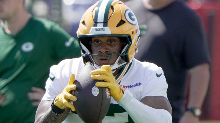 Green Bay Packers running back Marshawn Lloyd (32) is shown during the first day of training camp Wednesday, July 29. Green Bay Packers running back Marshawn Lloyd (32) is shown during the first day of training camp Wednesday, July 29.