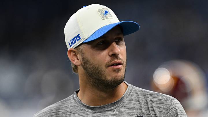 Aug 22, 2026; Detroit, Michigan, USA; Detroit Lions quarterback Jared Goff (16) on the sidelines before their preseason game against the Washington Commanders at Ford Field. Mandatory Credit: Lon Horwedel-Imagn Images Aug 22, 2026; Detroit, Michigan, USA; Detroit Lions quarterback Jared Goff (16) on the sidelines before their preseason game against the Washington Commanders at Ford Field. Mandatory Credit: Lon Horwedel-Imagn Images
