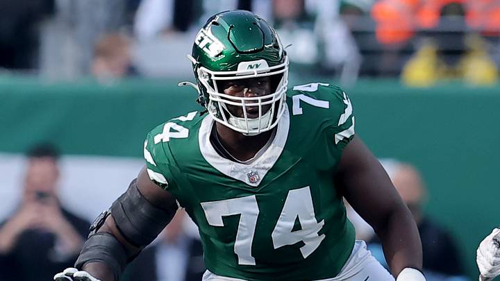 New York Jets offensive tackle Olu Fashanu New York Jets offensive tackle Olu Fashanu