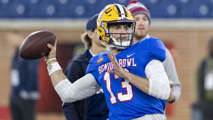 LSU quarterback Garrett Nussmeier