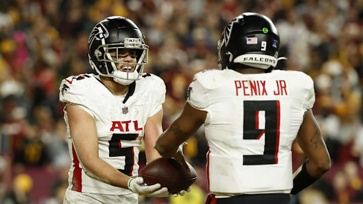 Atlanta Falcons wide receiver Drake London and quarterback Michael Penix Jr. are poised for big things in 2025. Atlanta Falcons wide receiver Drake London and quarterback Michael Penix Jr. are poised for big things in 2025.