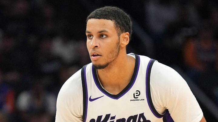 Jan 2, 2026; Phoenix, Arizona, USA; Sacramento Kings forward Keegan Murray (13) controls the ball against the Phoenix Suns during the second half at Mortgage Matchup Center. Mandatory Credit: Joe Camporeale-Imagn Images