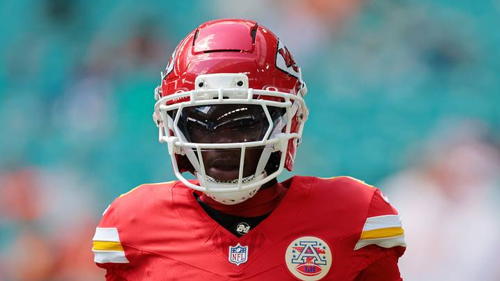 Kansas City Chiefs wide receiver Xavier Worthy (1)