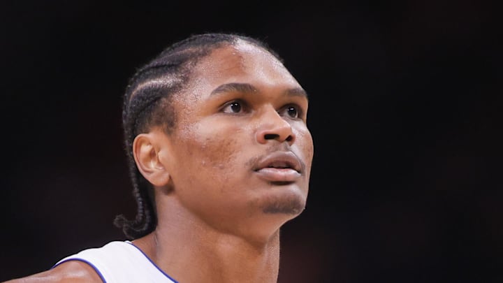 Nov 18, 2025; Atlanta, Georgia, USA; Detroit Pistons guard Ausar Thompson (9) : Brett Davis-Imagn Images