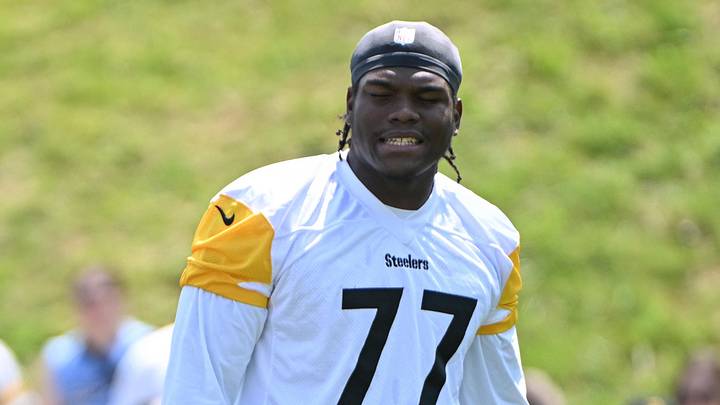 Pittsburgh Steelers offensive tackle Broderick Jones Pittsburgh Steelers offensive tackle Broderick Jones