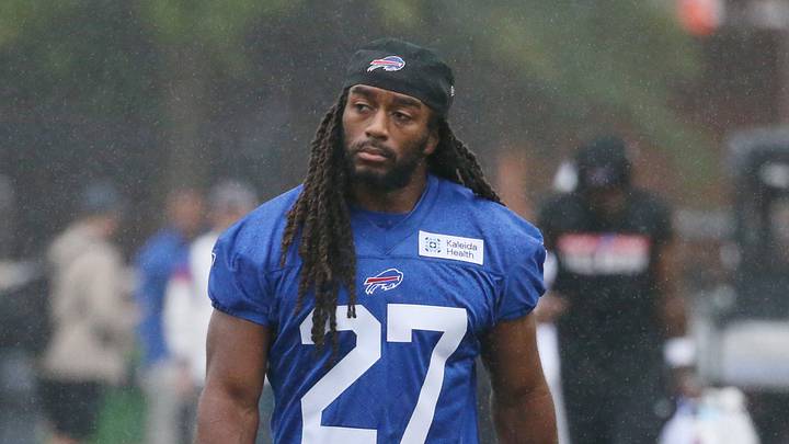 Bills running back Ian Wheeler heads to the field during the opening day of Buffalo Bills training camp at St. John Fisher University Wednesday, July 29, 2026 in Pittsford. Bills running back Ian Wheeler heads to the field during the opening day of Buffalo Bills training camp at St. John Fisher University Wednesday, July 29, 2026 in Pittsford.