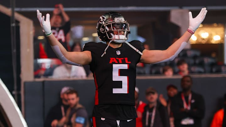 Atlanta Falcons wide receiver Drake London was the No. 8 overall selection in the 2022 NFL Draft.