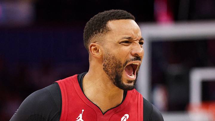 Dec 5, 2025; Orlando, Florida, USA; Miami Heat guard Norman Powell (24) reacts after a basket against the Orlando Magic in the second quarter at Kia Center. Mandatory Credit: Nathan Ray Seebeck-Imagn Images Dec 5, 2025; Orlando, Florida, USA; Miami Heat guard Norman Powell (24) reacts after a basket against the Orlando Magic in the second quarter at Kia Center. Mandatory Credit: Nathan Ray Seebeck-Imagn Images