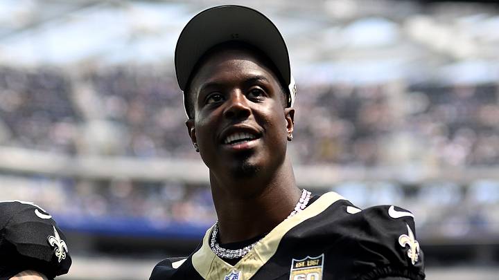 New Orleans Saints running back Travis Etienne Jr. New Orleans Saints running back Travis Etienne Jr.