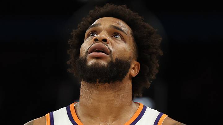 Phoenix, Arizona, USA; Phoenix Suns forward Miles Bridges (22) looks up against the Utah Jazz in the first half at Mortgage Matchup Center on Oct 16, 2026. Mandatory Credit: Anna Carrington-Imagn Images