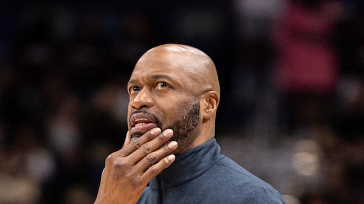 Apr 5, 2026; New Orleans, Louisiana, USA;  Orlando Magic Head Coach Jamahl Mosley: Stephen Lew-Imagn Images