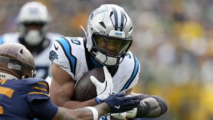 Carolina Panthers running back Chuba Hubbard