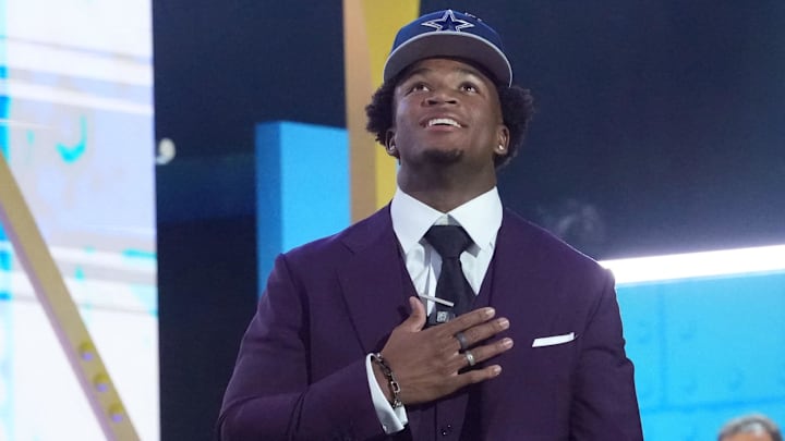 Ohio State Buckeyes safety Caleb Downs is selected by the Dallas Cowboys as the No. 11 pick during the 2026 NFL Draft.