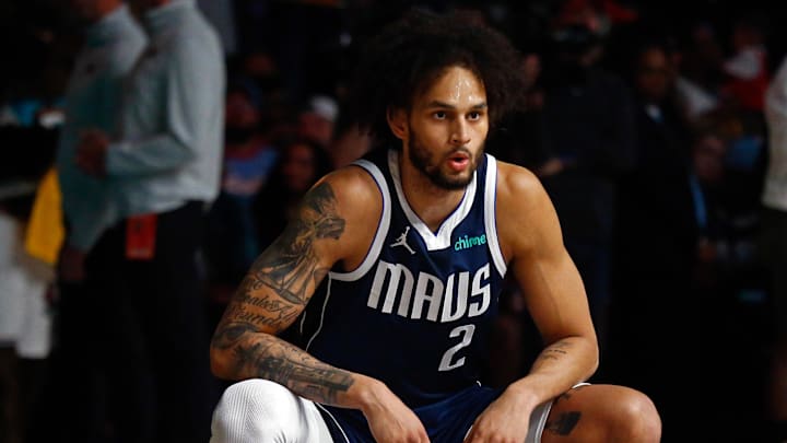 Apr 18, 2025; Memphis, Tennessee, USA; Dallas Mavericks center Dereck Lively II (2) stretches prior to the game against the Memphis Grizzlies at FedExForum. Mandatory Credit: Petre Thomas-Imagn Images Apr 18, 2025; Memphis, Tennessee, USA; Dallas Mavericks center Dereck Lively II (2) stretches prior to the game against the Memphis Grizzlies at FedExForum. Mandatory Credit: Petre Thomas-Imagn Images