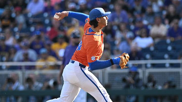 Florida Gators starting pitcher Jac Caglianone