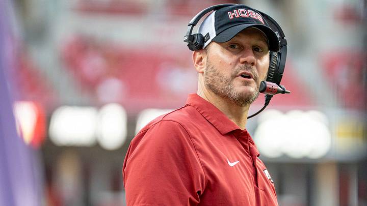 Arkansas coach Ryan Silverfield during a game against North Alabama. Arkansas coach Ryan Silverfield during a game against North Alabama.