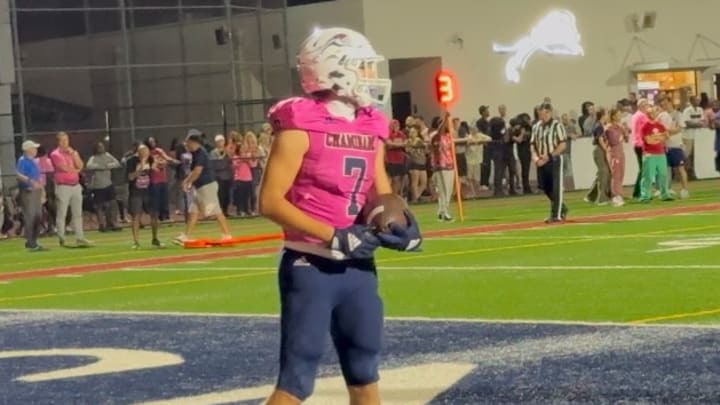 Jasen "J-roc" Lopez of Chaminade-Madonna scored three touchdowns in the first half in a lopsided win against Cardinal Gibbons.