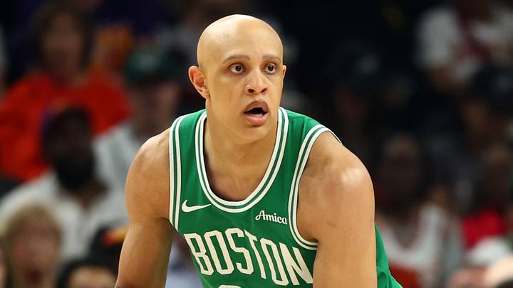 Feb 24, 2026; Phoenix, Arizona, USA; Boston Celtics guard Jordan Walsh (27) against the Phoenix Suns at Mortgage Matchup Center. Mandatory Credit: Mark J. Rebilas-Imagn Images