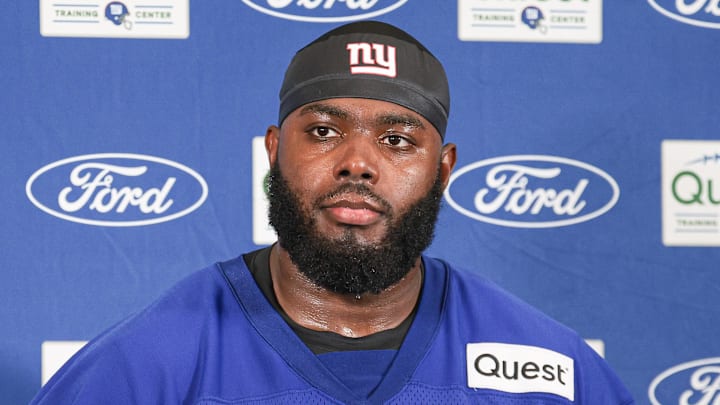  New York Giants offensive tackle Andrew Thomas 