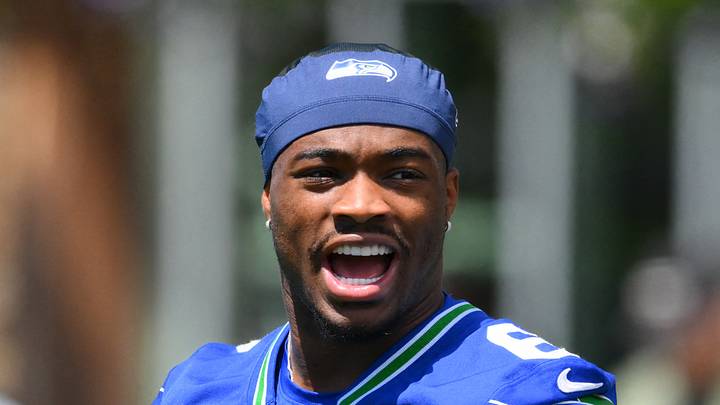 Seattle Seahawks quarterback Jalen Milroe during minicamp