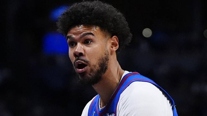 Mar 1, 2026; Denver, Colorado, USA; Denver Nuggets forward Cameron Johnson (23) reacts to a foul in the first quarter against the Minnesota Timberwolves at Ball Arena. Mandatory Credit: Ron Chenoy-Imagn Images Mar 1, 2026; Denver, Colorado, USA; Denver Nuggets forward Cameron Johnson (23) reacts to a foul in the first quarter against the Minnesota Timberwolves at Ball Arena. Mandatory Credit: Ron Chenoy-Imagn Images