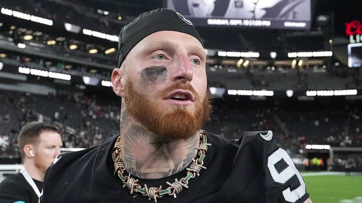 Aug 27, 2026; Paradise, Nevada, USA; Las Vegas Raiders defensive end Maxx Crosby (98) walks on the field after the game against the San Francisco 49ers at Allegiant Stadium. Mandatory Credit: Kirby Lee-Imagn Images Aug 27, 2026; Paradise, Nevada, USA; Las Vegas Raiders defensive end Maxx Crosby (98) walks on the field after the game against the San Francisco 49ers at Allegiant Stadium. Mandatory Credit: Kirby Lee-Imagn Images