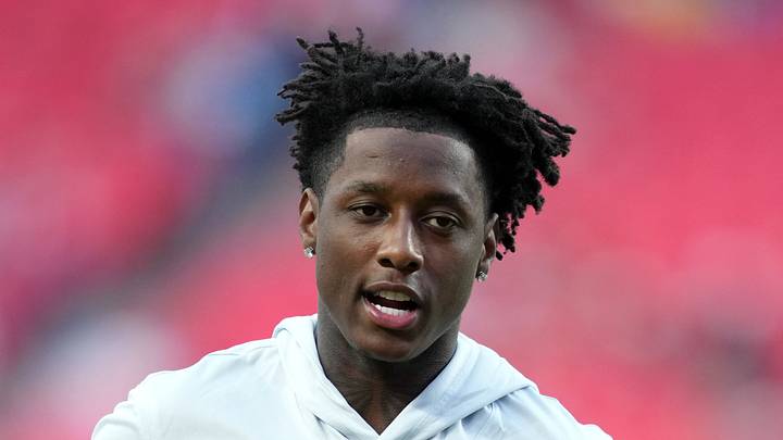 Indianapolis Colts cornerback Sauce Gardner warms up Indianapolis Colts cornerback Sauce Gardner warms up