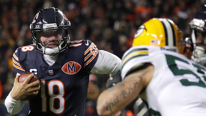 Chicago Bears quarterback Caleb Williams (18) against the Green Bay Packers during their wild-card playoff football game Saturday, January 10, 2026, at Soldier Field in Chicago, Illinois. The Bears defeated the Packers 31-27.
Wm. Glasheen /USA TODAY NETWORK-Wisconsin.