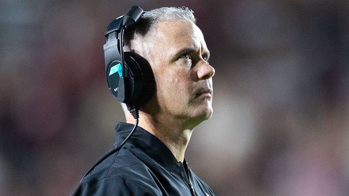 Florida State Seminoles head coach Mike Norvell watches the replay. The Florida State Seminoles defeated the New Mexico State Aggies 34-17 at Doak Campbell Stadium on Saturday, Aug. 29, 2026. Florida State Seminoles head coach Mike Norvell watches the replay. The Florida State Seminoles defeated the New Mexico State Aggies 34-17 at Doak Campbell Stadium on Saturday, Aug. 29, 2026.