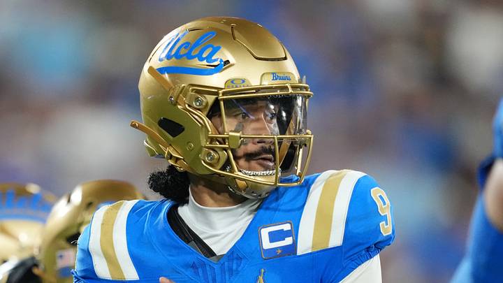 Sep 19, 2026; Pasadena, California, USA; UCLA Bruins quarterback Nico Iamaleava (9) throws the ball against the Purdue Boilermakers in the second half at the Rose Bowl. Mandatory Credit: Kirby Lee-Imagn Images Sep 19, 2026; Pasadena, California, USA; UCLA Bruins quarterback Nico Iamaleava (9) throws the ball against the Purdue Boilermakers in the second half at the Rose Bowl. Mandatory Credit: Kirby Lee-Imagn Images