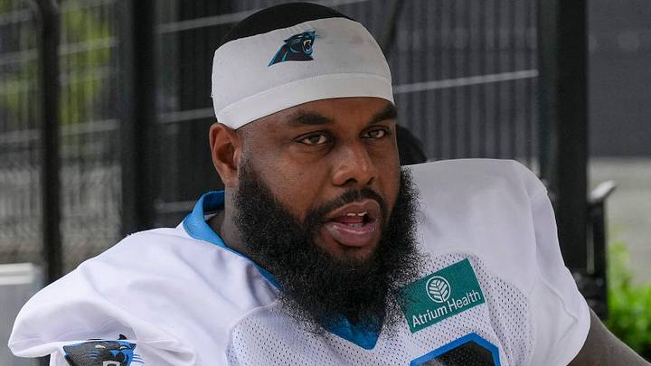 Carolina Panthers offensive tackle Rasheed Walker Carolina Panthers offensive tackle Rasheed Walker