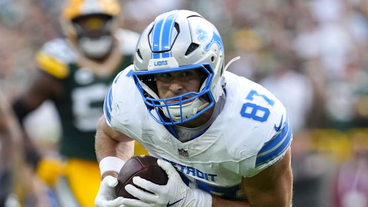 Detroit Lions tight end Sam LaPorta (87). Detroit Lions tight end Sam LaPorta (87).