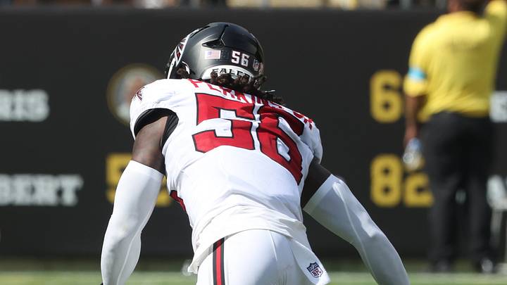 Atlanta Falcons linebacker Harold Perkins Jr. 