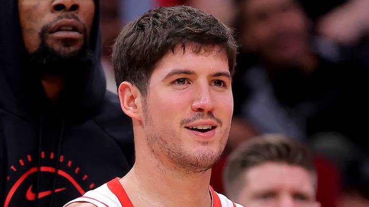 Houston Rockets guard Reed Sheppard (15) reacts after a basket against the Charlotte Hornets during the fourth quarter at Toyota Center on Feb 5, 2026. Houston Rockets guard Reed Sheppard (15) reacts after a basket against the Charlotte Hornets during the fourth quarter at Toyota Center on Feb 5, 2026.