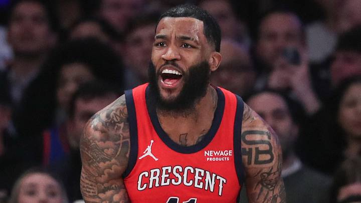 Mar 24, 2026; New York, New York, USA; New Orleans Pelicans guard Saddiq Bey (41) reacts to a call in the fourth quarter against the New York Knicks at Madison Square Garden. Mandatory Credit: Wendell Cruz-Imagn Images Mar 24, 2026; New York, New York, USA; New Orleans Pelicans guard Saddiq Bey (41) reacts to a call in the fourth quarter against the New York Knicks at Madison Square Garden. Mandatory Credit: Wendell Cruz-Imagn Images