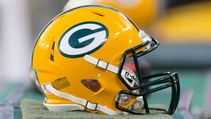 Green Bay Packers helmet; Jeff Hanisch-USA TODAY Sports