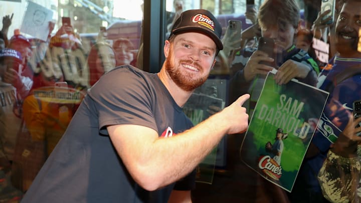 Sam Darnold at Raising Cane's Sam Darnold at Raising Cane's