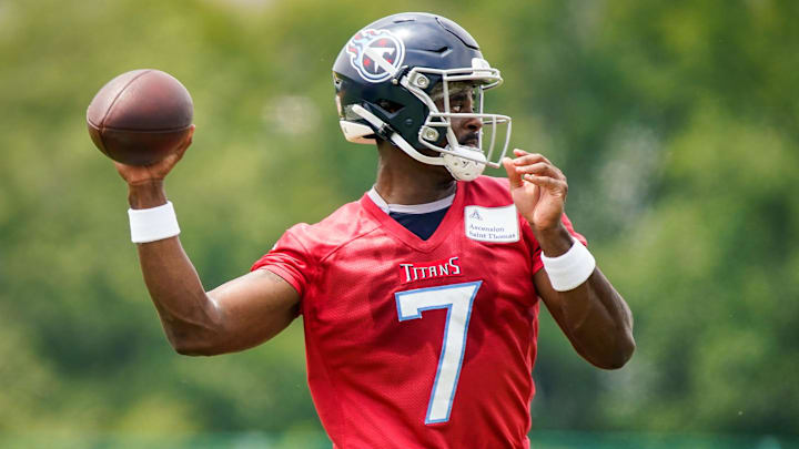 Tennessee Titans quarterback Malik Willis