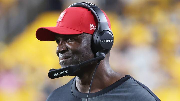 Aug 16, 2025; Pittsburgh, Pennsylvania, USA; Tampa Bay Buccaneers head coach Todd Bowles looks on from the sidelines against the Pittsburgh Steelers during the fourth quarter at Acrisure Stadium. Mandatory Credit: Charles LeClaire-Imagn Images Aug 16, 2025; Pittsburgh, Pennsylvania, USA; Tampa Bay Buccaneers head coach Todd Bowles looks on from the sidelines against the Pittsburgh Steelers during the fourth quarter at Acrisure Stadium. Mandatory Credit: Charles LeClaire-Imagn Images