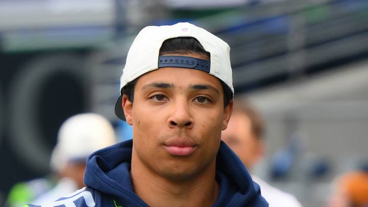 Seattle Seahawks running back Zach Charbonnet before the game against the Dallas Cowboys. Seattle Seahawks running back Zach Charbonnet before the game against the Dallas Cowboys.