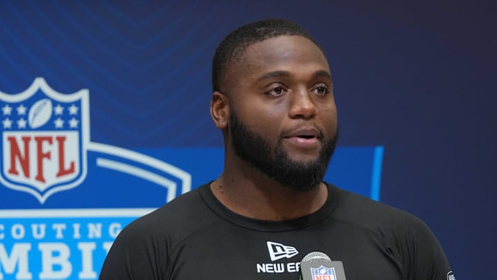 Central Arkansas defensive lineman David Walker during the 2025 NFL Scouting Combine.