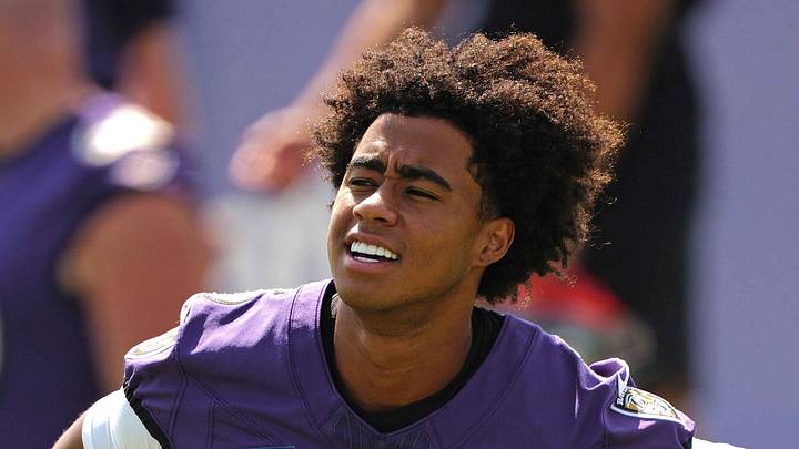 Baltimore Ravens wide receiver Ja’Kobi Lane Baltimore Ravens wide receiver Ja’Kobi Lane